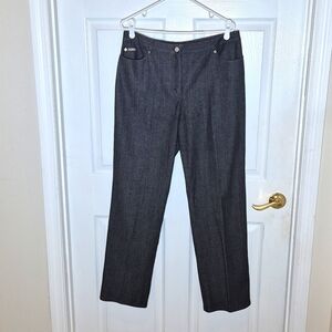 St.John Sport gray wide leg jeans size 14
